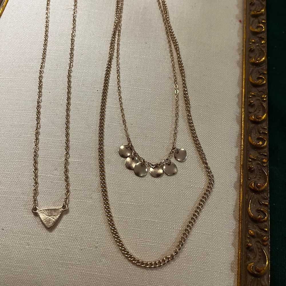 Goldtone Stacking Necklace Set